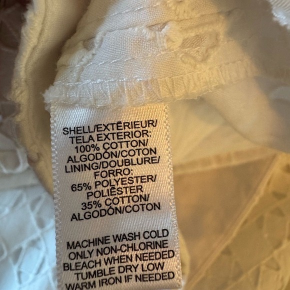 Loft Womens Crochet Shorts Size 12 Beach Coastal Resort White Euro Summer New - Picture 6 of 7